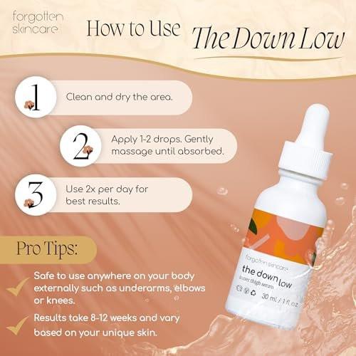 Forgotten Skincare Body Oil Serum – Feuchtigkeitsspendende Behandlung zur Beruhigung von Rasierpickeln, eingewachsenen Haaren und zur Unterstützung eines gleichmäßigen Hauttons