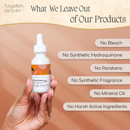 Forgotten Skincare Body Oil Serum – Feuchtigkeitsspendende Behandlung zur Beruhigung von Rasierpickeln, eingewachsenen Haaren und zur Unterstützung eines gleichmäßigen Hauttons