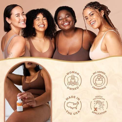 Forgotten Skincare Body Oil Serum – Feuchtigkeitsspendende Behandlung zur Beruhigung von Rasierpickeln, eingewachsenen Haaren und zur Unterstützung eines gleichmäßigen Hauttons