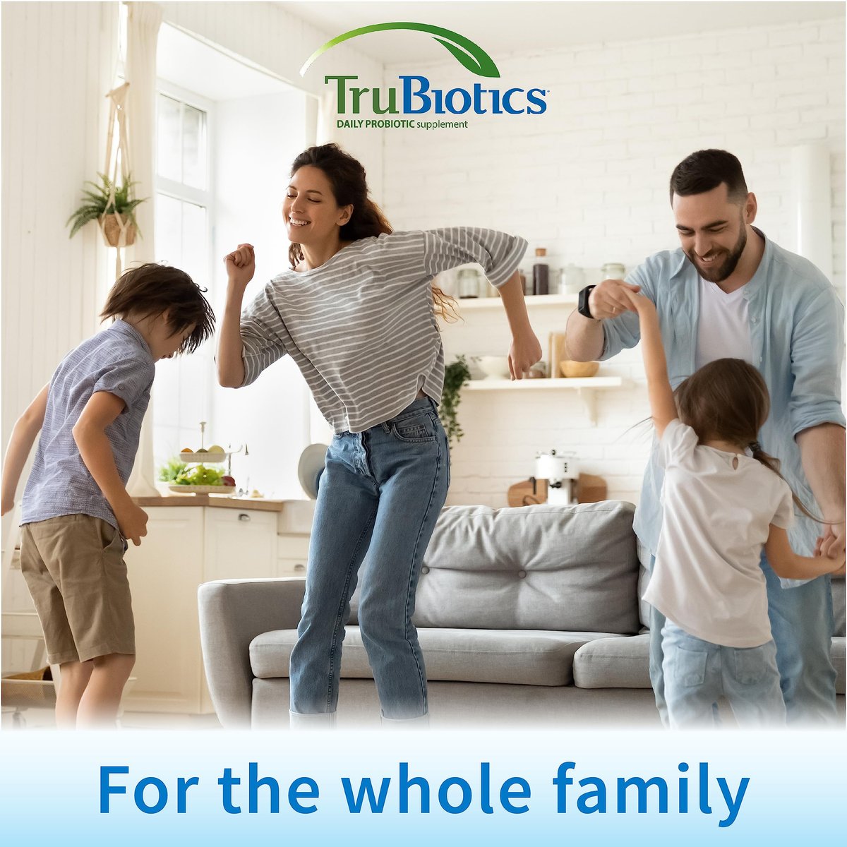 TruBiotics Probiotika für Verdauungs- und Immunsystem – mit Präbiotika, unterstützt Regelmäßigkeit und hilft bei Bauchbeschwerden, Blähungen und Völlegefühl, 2 klinisch untersuchte Stämme, 30 Kapseln