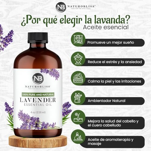 NaturoBliss Bio-Lavendelöl, 100% reines therapeutisches Öl, 30 ml – Ideal für Aromatherapie und Entspannung