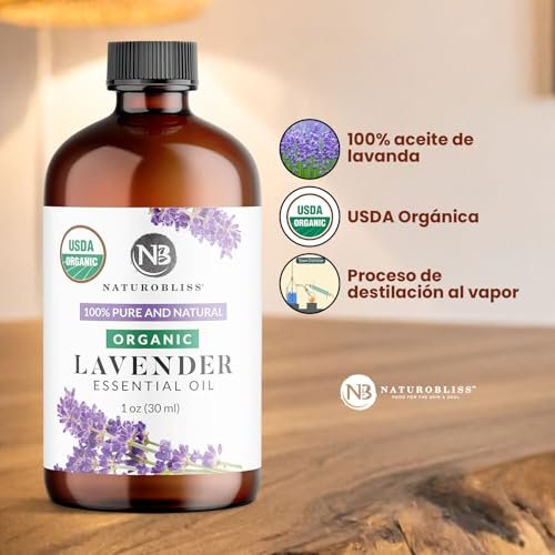 NaturoBliss Bio-Lavendelöl, 100% reines therapeutisches Öl, 30 ml – Ideal für Aromatherapie und Entspannung