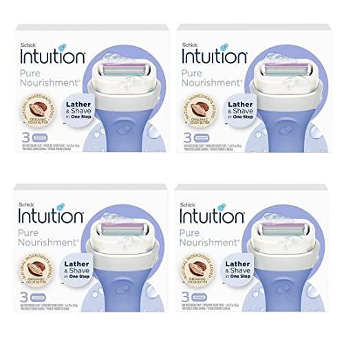 Schick Intuition Pure Nourishment Nachfüllpackung mit Bio-Kakaobutter – 12 Klingen für Damen