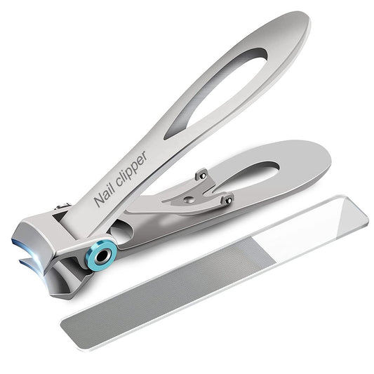 SZHLUX Nagelknipser mit extragroßer Öffnung – Set für dicke Nägel, eingewachsene Nägel, Maniküre & Pediküre, für Männer & Frauen, Silber