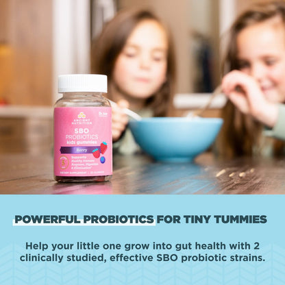 Ancient Nutrition Probiotika für Kinder – Gummibärchen mit 5 Mrd. KBE, unterstützt die Darmgesundheit, reduziert Blähungen und Verstopfung, 30 Stück