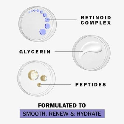 Olay Retinol 24 Duo-Pack: Peeling-Reinigungscreme 150 ml & Nachtfeuchtigkeitscreme 50 ml, parfümfrei
