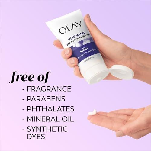 Olay Retinol 24 Duo-Pack: Peeling-Reinigungscreme 150 ml & Nachtfeuchtigkeitscreme 50 ml, parfümfrei
