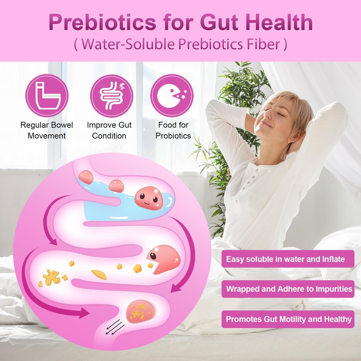 NATURE TARGET Probiotika für Frauen, 100 Milliarden KBE, mit Verdauungsenzymen & Präbiotika, Vaginalprobiotika mit Cranberry für die Gesundheit der Harnwege, pH-Balance, 90 vegane Kapseln
