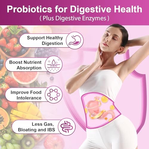 NATURE TARGET Probiotika für Frauen, 100 Milliarden KBE, mit Verdauungsenzymen & Präbiotika, Vaginalprobiotika mit Cranberry für die Gesundheit der Harnwege, pH-Balance, 90 vegane Kapseln