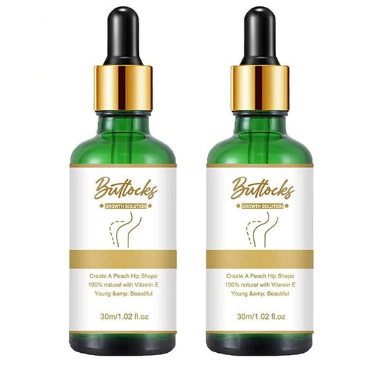 2er-Pack Hiplift-Gesäßöl – Natürliches Kräuteröl für straffere und festere Gesäßmuskeln, Po-Vergrößerungs-Massageöl für Frauen