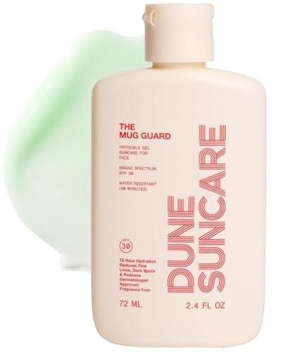 The Mug Guard Gel Sonnenschutz für das Gesicht - Riffreundlich, Wasserbeständig & Leicht mit 72 Stunden Feuchtigkeit - Anti-Aging, Nicht Fettend SPF 30 Sonnenlotion - Duftfrei (2,4 Fl Oz)