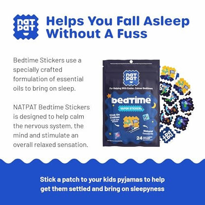 BUZZPATCH NATPAT Sleepy Patch – Einschlaf-Pflaster für Kinder – 24 natürliche, melatoninfreie Pflaster für besseren Schlaf
