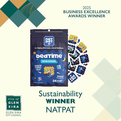 BUZZPATCH NATPAT Sleepy Patch – Einschlaf-Pflaster für Kinder – 24 natürliche, melatoninfreie Pflaster für besseren Schlaf