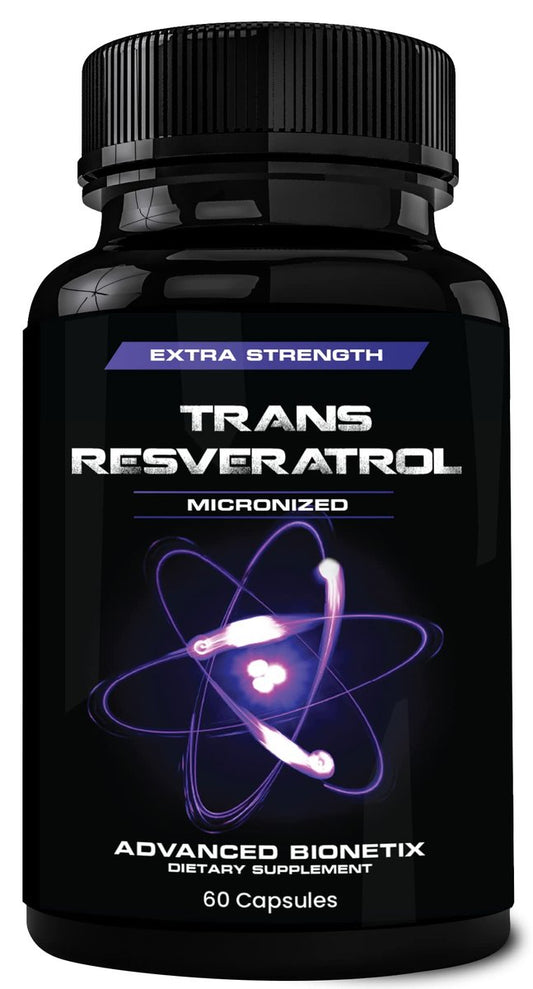 Advanced Bionetix 2X Potenz Mikronisiertes Trans-Resveratrol Supplement – 1200 mg pro 2 Kapseln – Hochabsorbierende Antioxidans-Formel – Fördert Anti-Aging, kognitive Unterstützung & Herzgesundheit – 60 Kapseln
