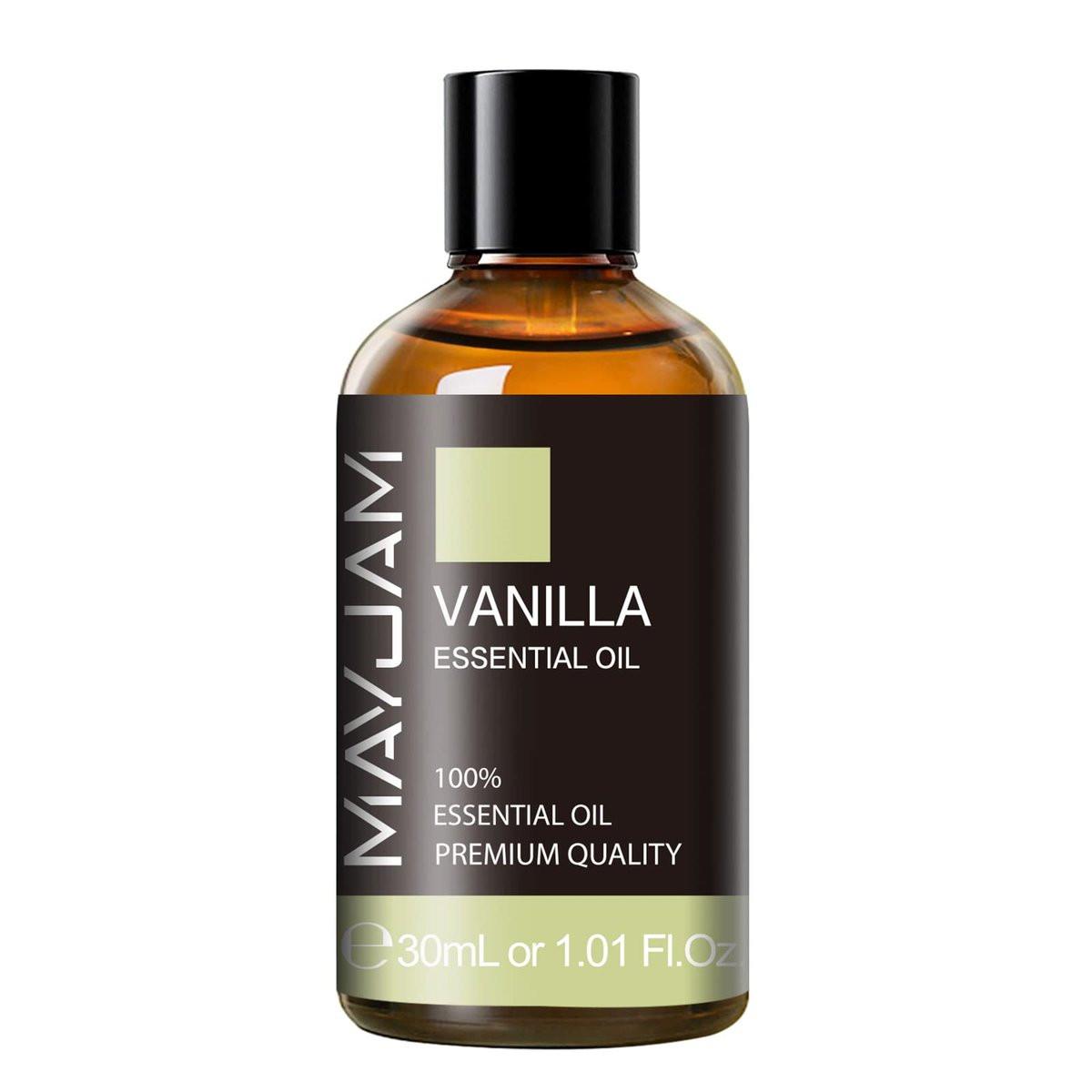 MAYJAM Vanille Ätherisches Öl 30ml – Premium Vanilleöl für Aromatherapie, Diffuser, Seifen- und Kerzenherstellung, langanhaltender Duft