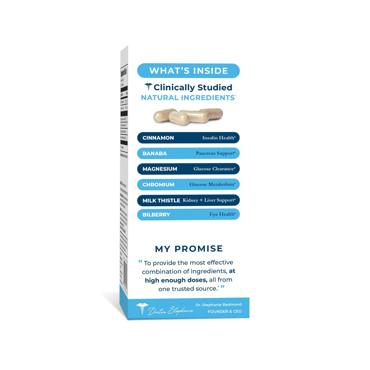 Pharmaganics Blood Sugar 24 Stunden - 6-in-1 Formel mit Zimt, Banaba, Chrom, Mariendistel & mehr - Einmal tägliches Nahrungsergänzungsmittel