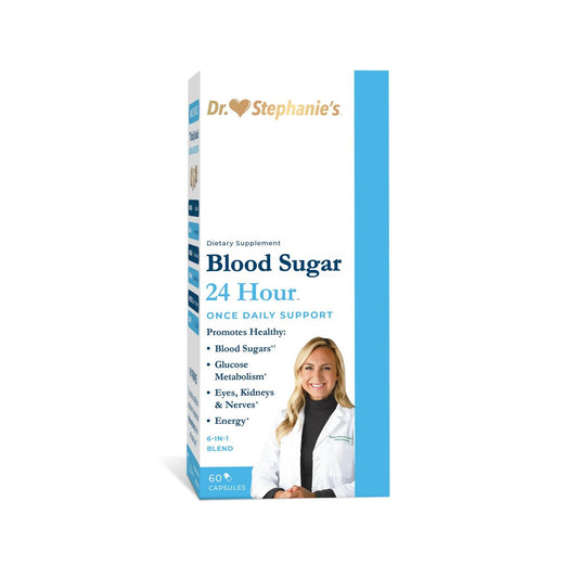 Pharmaganics Blood Sugar 24 Stunden - 6-in-1 Formel mit Zimt, Banaba, Chrom, Mariendistel & mehr - Einmal tägliches Nahrungsergänzungsmittel