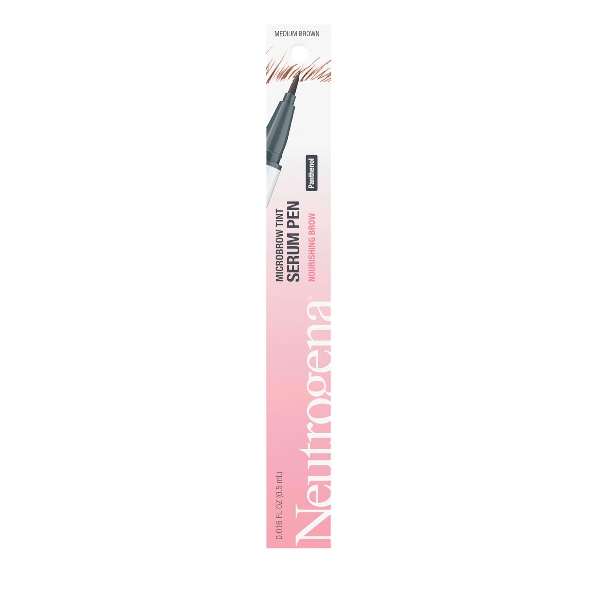 Neutrogena Microbrow Tint Serum Pen – Präziser Augenbrauenstift für natürliche, volle Brauen in Mittelbraun