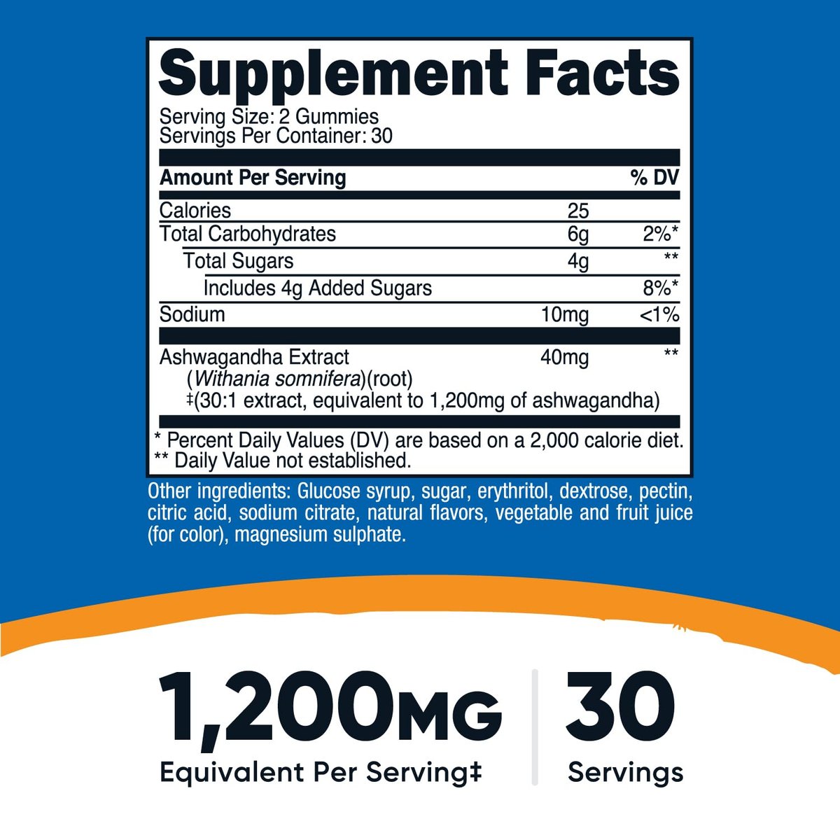Nutricost Ashwagandha Extrakt Gummibärchen (Mischbeere) 60 Stück für 30 Portionen pro Flasche - Vegetarisch, GMO-frei und glutenfrei