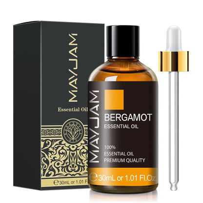 Bergamotte Ätherisches Öl 30ml - MAYJAM Premium Bergamotte Öl für Diffuser, Seifenherstellung, Kerzenherstellung, Lang anhaltender Duft