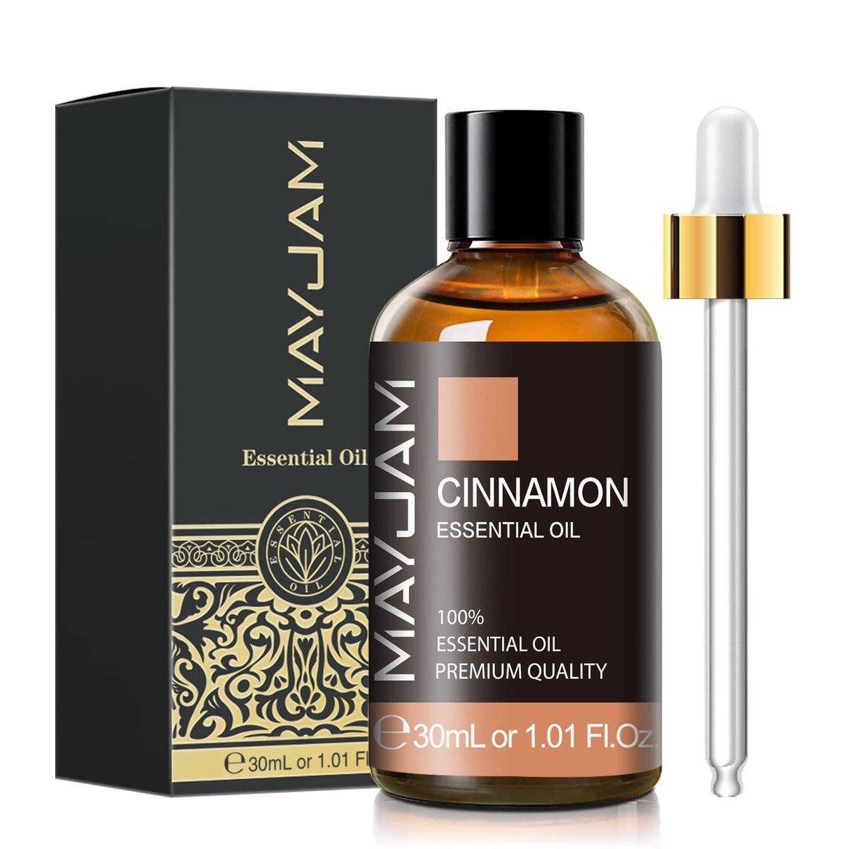 MAYJAM Zimtöl 30ml – Premium Zimtöl mit Glaspipette für Diffuser, Zuhause & Büro