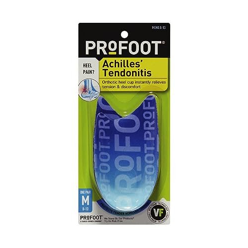 PROFOOT Fersensporn-Orthese für Männer (Größe 38-46) – Schmerzlindernde Schuheinlagen für Fersenhalt & Ausrichtung – 1 Paar