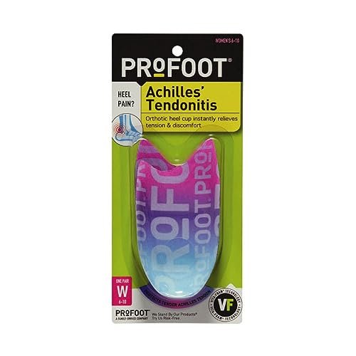 PROFOOT Fersensporn Einlegesohlen für Frauen (Größe 6-10) - Fersenkissen zur Schmerzlinderung bei Fersensporn & Achillessehnenentzündung - 1 Paar