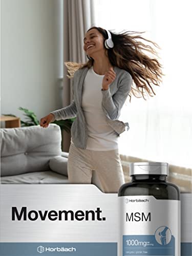 Horbäach MSM Kapseln | 1000mg | 250 Stück | Non-GMO & Glutenfrei | Methylsulfonylmethan
