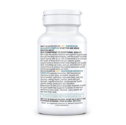 Kappa Nutrition Magnesium 4-in-1, 280 mg elementares Magnesium (Bisglycinat, Malat) + Zink & Vitamin D3, für Gehirn, Schlaf, Energie, Muskeln, Immunsystem, 120 vegane Kapseln