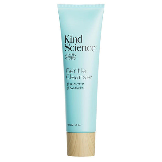 Kind Science Sanftes Gesichtsreinigungsmittel - Gesichtswaschmittel für Frauen & Make-up-Entferner mit Vitamin C - Gesichtsreiniger für trockene Haut - Paraben-, Farbstoff- & Duftstofffrei, Tierversuchsfrei, 133 ml
