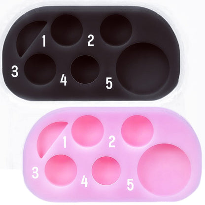 Lash Lift Brow Lamination Palette – DIY Wimpern- und Augenbrauen-Lifting-Set für den Salon zu Hause (Mini Palette Pink Schwarz, 2er-Set)