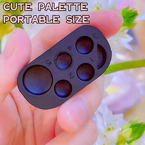 Lash Lift Brow Lamination Palette – DIY Wimpern- und Augenbrauen-Lifting-Set für den Salon zu Hause (Mini Palette Pink Schwarz, 2er-Set)