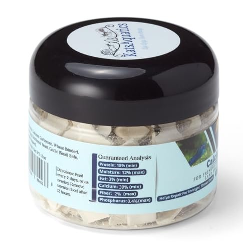 KatsAquatics Calcium + Protein – Für starke Panzer und gesunde Häutungen | 100 % natürlich, sinkt schnell, für Garnelen, Schnecken, Plecos & mehr