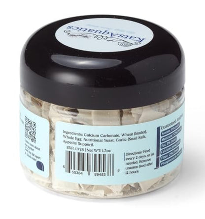 KatsAquatics Calcium + Protein – Für starke Panzer und gesunde Häutungen | 100 % natürlich, sinkt schnell, für Garnelen, Schnecken, Plecos & mehr