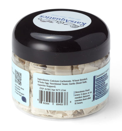 KatsAquatics Calcium + Protein – Für starke Panzer und gesunde Häutungen | 100 % natürlich, sinkt schnell, für Garnelen, Schnecken, Plecos & mehr