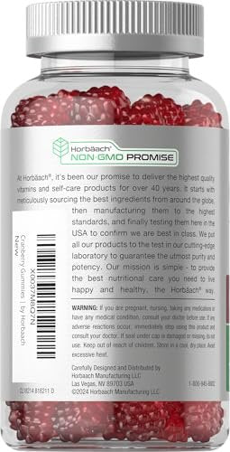 Horbäach Cranberry Gummies | 70 Stück | Vegan, Non-GMO & Glutenfrei | Hochdosierter Cranberry-Extrakt