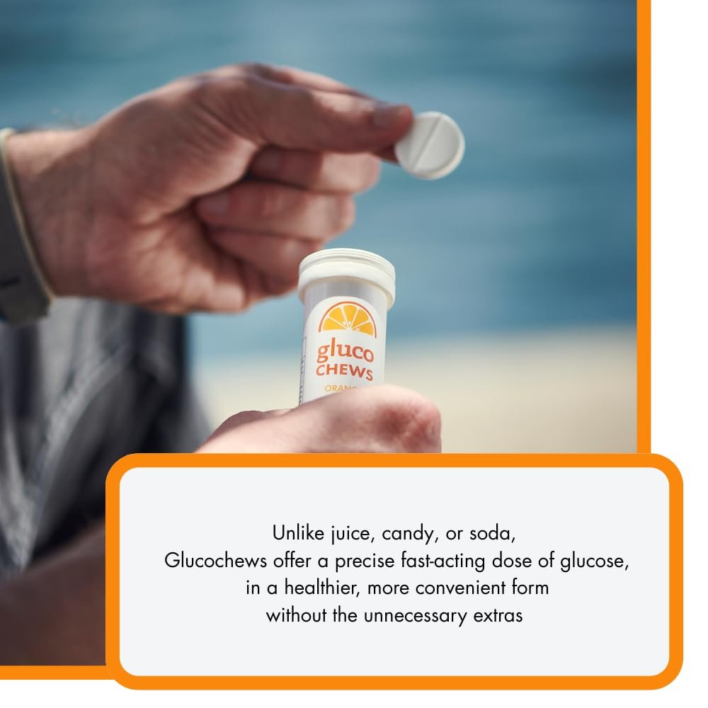 Glucology Glucochews Himbeer – Schnell wirkende Glucose Tabletten, 60 Stück (10 Tabletten pro Tube, 6 Taschenröhrchen), Energieschub, Unterstützt den Blutzucker, Glutenfrei, Koffeinfrei, Farbstofffrei