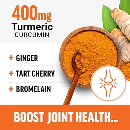 Force Factor Better Turmeric 400 mg mit schwarzem Pfeffer & Ingwer, Extra starke Gelenkunterstützung, überlegene Absorption, wie Kurkuma-Gummis, Fruchtsplash, 60 Kurkuma-Kaustabletten
