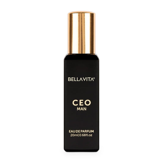 Bellavita Luxury CEO MAN Eau de Parfum | 20 ml Reisegröße | Herrenduft mit Mandarine, Zitrone, Lavendel und Vetiver | Lang anhaltendes Parfüm für Männer