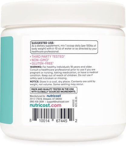 Nutricost Kreatin Monohydrat Pulver für Frauen, mikronisiert, ungewürzt, 50 Portionen - Vegetarisch, Nicht-GVO, Glutenfrei