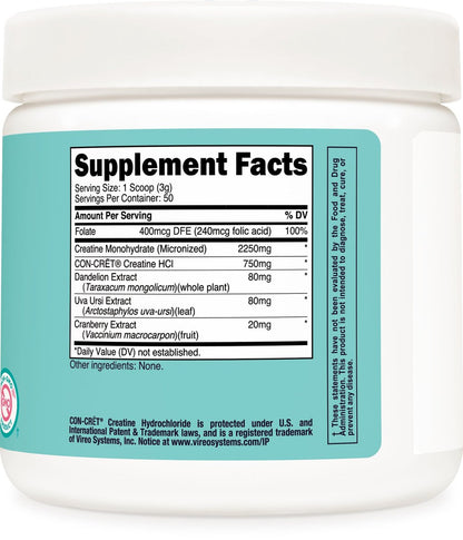 Nutricost Kreatin Monohydrat Pulver für Frauen, mikronisiert, ungewürzt, 50 Portionen - Vegetarisch, Nicht-GVO, Glutenfrei