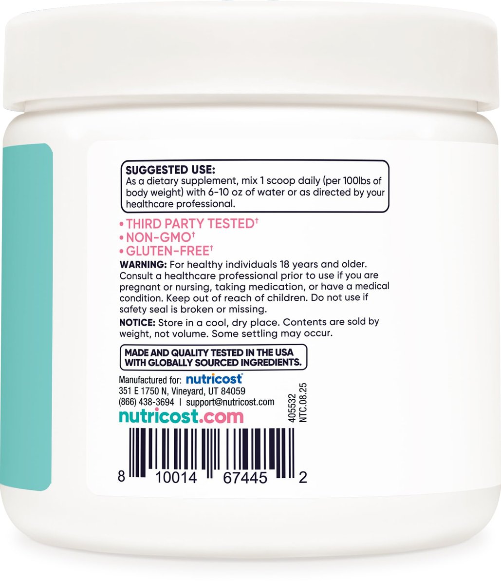 Nutricost Kreatin Monohydrat Pulver für Frauen, mikronisiert, ungewürzt, 50 Portionen - Vegetarisch, Nicht-GVO, Glutenfrei