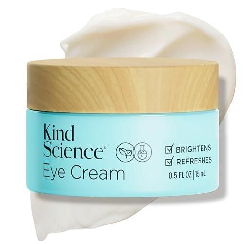 Kind Science by Ellen DeGeneres Augencreme – Anti-Aging Augencreme gegen Fältchen, glättet & spendet Feuchtigkeit mit Hyaluronsäure & Vitamin C – Duftfrei, Parabenfrei, 15 ml