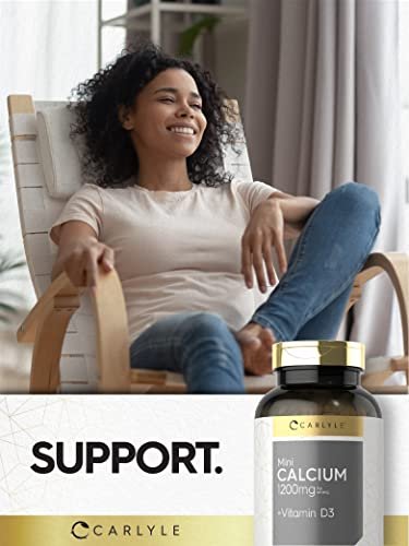 Carlyle Calcium 1200 mg mit Vitamin D3 | 300 Softgels | Nahrungsergänzungsmittel, Non-GMO & Glutenfrei