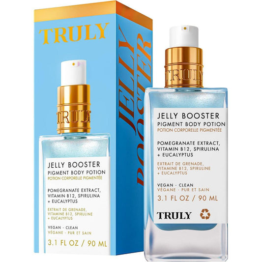Truly Beauty Jelly Booster Pigment Body Potion – Leichtes, schnell einziehendes Aknenarben Serum für Gesicht und Körper, 93 ml