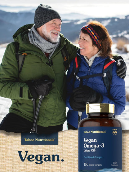 Carlyle Veganes Omega 3 Supplement | 150 Weichkapseln | aus Algenöl | Nicht-GVO & Glutenfrei