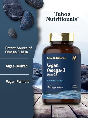 Carlyle Veganes Omega 3 Supplement | 150 Weichkapseln | aus Algenöl | Nicht-GVO & Glutenfrei