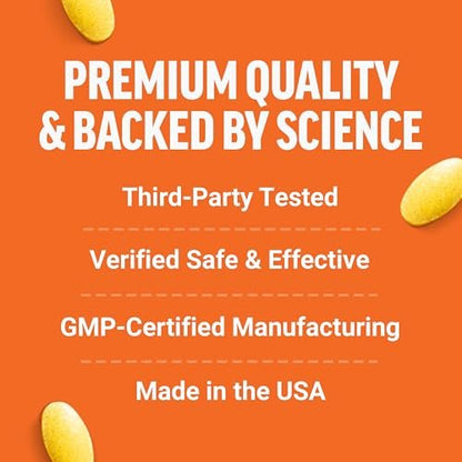 Force Factor Better Turmeric Curcumin 1600mg mit Schwarzem Pfeffer & Ingwer – Klinisch starke Gelenkunterstützung, verbesserte Absorption, 120 Tabletten