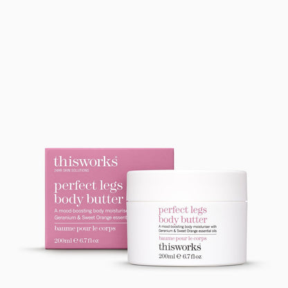 THISWORKS Perfect Legs Body Butter – Reichhaltige Körpercreme mit Hyaluronsäure, Sheabutter & Hanfextrakt – Pflegend, feuchtigkeitsspendend & beruhigend, 7,6 oz