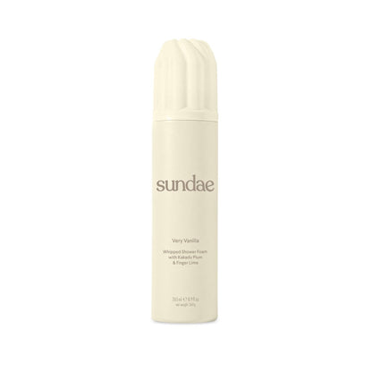 sundae Whipped Shower Foam Very Vanilla – Schaumdusche & Body Wash mit Kakadu-Pflaume & Fingerlimette, 265 ml